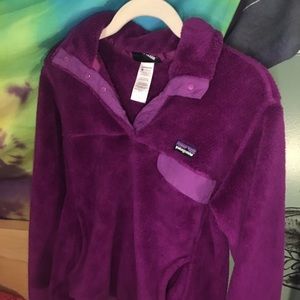 purple patagonia pullover